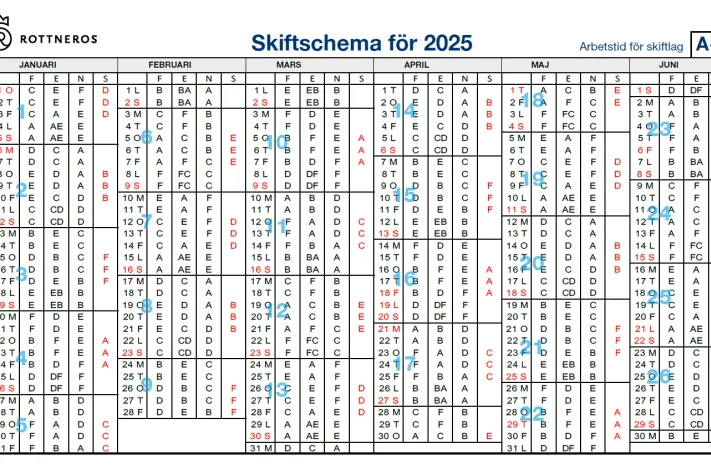 skiftschema